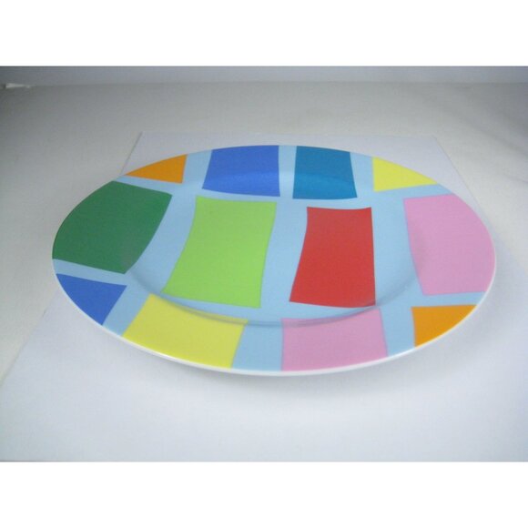 Swid Powell Gene Meyer Stripes Porcelain Ceramic Salad Plate Thailand - Picture 3 of 9